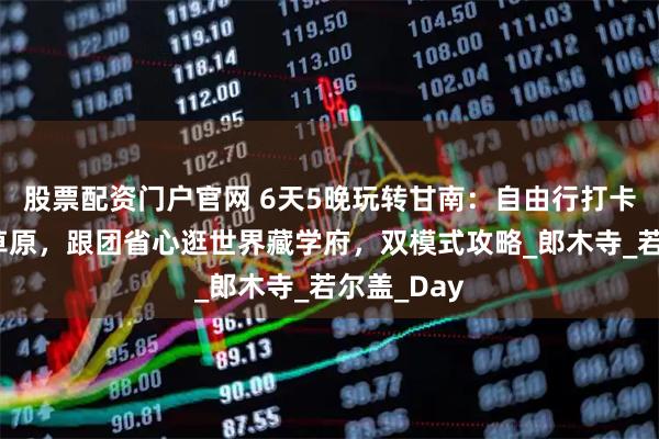 股票配资门户官网 6天5晚玩转甘南：自由行打卡阿木去乎草原，跟团省心逛世界藏学府，双模式攻略_郎木寺_若尔盖_Day