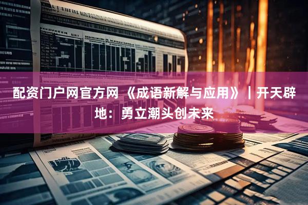配资门户网官方网 《成语新解与应用》｜开天辟地：勇立潮头创未来